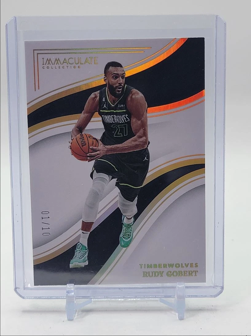 RUDY GOBERT 2022-23 IMMACULATE COLLECTION BASKETBALL GOLD 01/10 Q1492