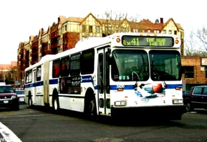 5x7 COLOR PHOTO NYC BUS 1999 NEW-FLYER ARTIC #5430 Bx-41 WEBSTER-BEDFORD 4/10/03 - Picture 1 of 1