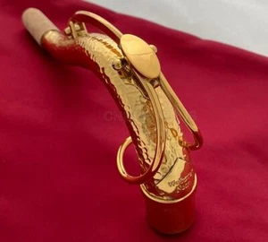 New MK VI SBA Type Tenor Saxophone Neck Gold Hand hammered necks size 28.20 mm - Picture 1 of 4