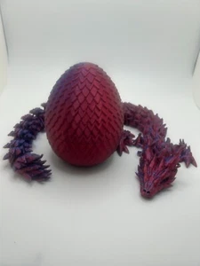 3D-gedrucktes Drachenei mit Gelenkdrachen - bunt - Bild 1 von 8
