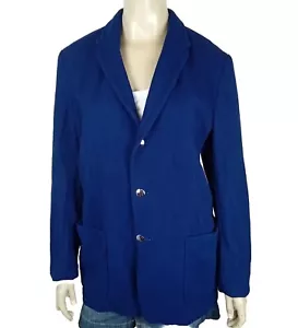 CLEO by Cladders vintage ladies size 6 jacket blue Doctor flannel pure wool coat - Bild 1 von 9