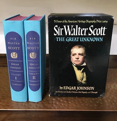 Sir Walter Scott The Great Unknown - Edgar Johnson 2 Vol Slipcase 1970 1st ED - Image 1 of 4