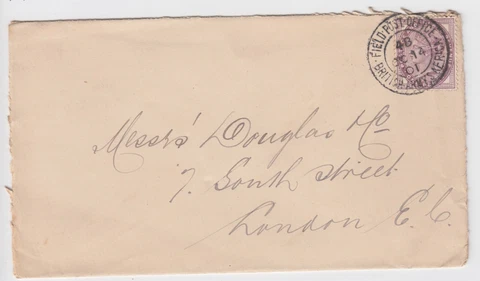 Boer War 1901 Cover - London Field Post Office 48 British Army S.Africa Mafeking Cover