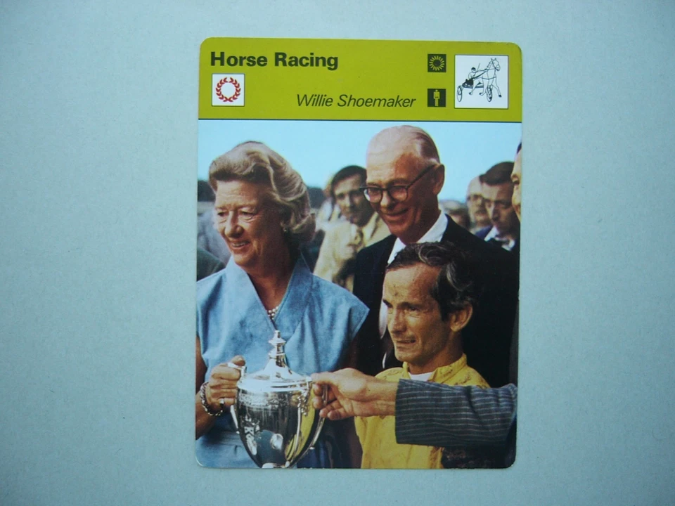 1977 1977/79 Sportscaster carreras de caballos foto Willie zapatero nítido!! Foto 1 de 2