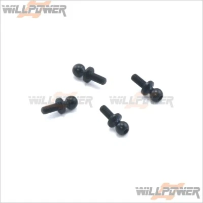 Sworkz S104 EK1 Steering Linkage Ball Stud 5mm (4pc) #SW-330299 (RC-WillPower) - Image 1 of 3