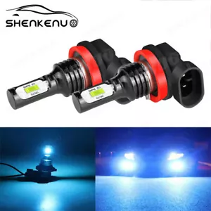 10000LM H11 H9 LED Headlight Bulbs Low Beam Super Bright 8000K Ice Blue Fanless - Picture 1 of 11