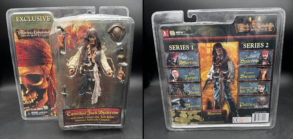 Jack Sparrow NECA SDCC 2006 Exclusive 7" Cannibal Pirates of the Caribbean NIP - Image 1 of 4