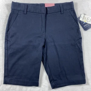 Pantalones Cortos Chaps Niñas Talla 12 Aprobados Ropa Escolar Fácil Cuidado Elastizados Azul Marino Reg Nuevos - Imagen 1 de 11