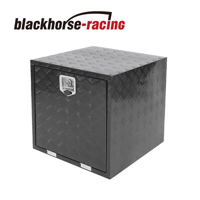 24"X24"X24" Pickup Truck Trunk Bed Tool Box Underbody Storage + Lock Black Foto 1 de 4