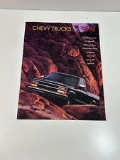 1992 Chevy Trucks Chevrolet sales brochure