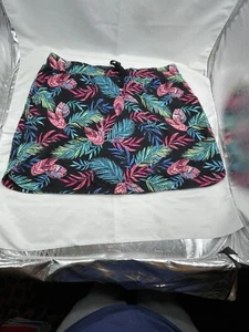 Croft Barrow Skort Rock Shorts Gr. L schwarz bunt tropisch Golf Yoga Strand Tasche - Bild 1 von 5