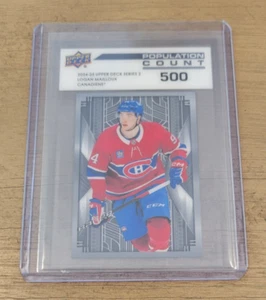 LOGAN MAILLOUX 2024-25 UPPER DECK HOCKEY POPULATION COUNT 500 INSERT SP #PC-47 - Picture 1 of 2