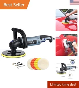 Ultimate Car Detailing Buffer Polisher - 7-inch Pads - 6-Speed 1200W Power - Picture 1 of 10