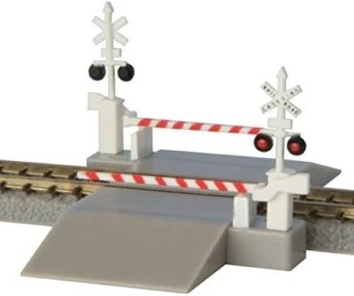 Rokuhan Z Scale S045-2 Railroad Crossing Set US Type NIB Scenery Diorama Layout - Image 1 of 2