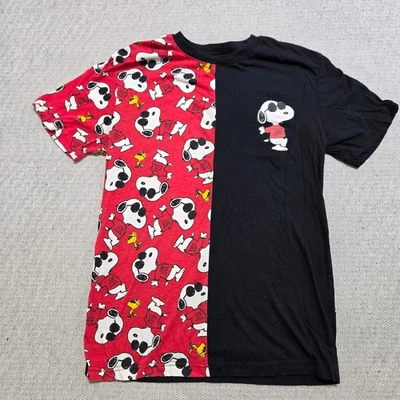 Camiseta Peanuts Snoopy Colorblock Para Hombre Talla Pequeña Informal Cuello Redondo Manga Corta Foto 1 de 4