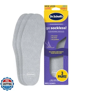 Dr Scholl’s Go Sockless! Dämpfungseinlagen für Damen Herren Unisex, 3 Paar, Tr - Bild 1 von 5