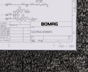 Bomag BW142PDB-2 BW 142 PD-2  Roller Electrical Wiring Diagram Manual Sheet - Picture 1 of 8