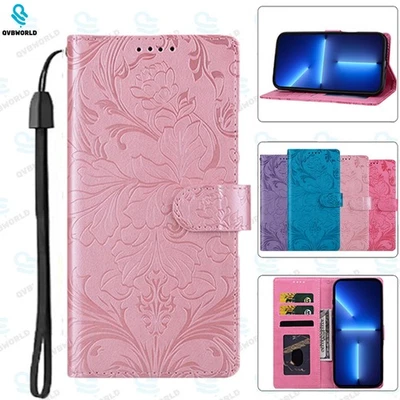For Samsung A3 A5 A6 A7 A8 A6+ Note 10 + 20 8 9 Magnetic Flip Case Leather Cover - Image 1 of 4
