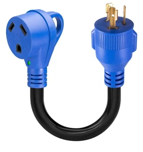 Cable adaptador generador RV de 3 clavijas de 30 amperios a 50 amperios, NEMA L5-30P a 14-50R - Imagen 1 de 6