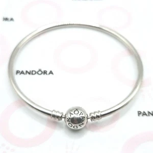 Pandora Moments Armreif für Charms ca. 18,5 cm Länge Kugelverschluss Silber  - Bild 1 von 3