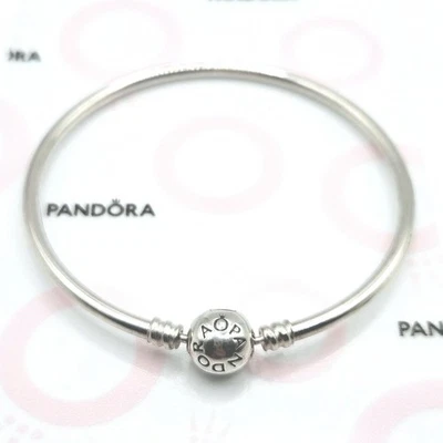 Pandora Moments Armreif für Charms ca. 18,5 cm Länge Kugelverschluss Silber  - Bild 1 von 3