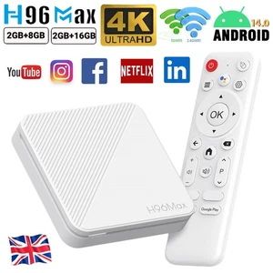 Android 14.0 Smart TV Box 4K HDMI Quad Core HD 2GB+16GB WIFI Media Stream Player - Picture 1 of 28