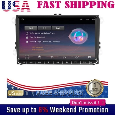 Carplay Radio For VW Volkswagen Jetta Passat 9" A US USA Free US stock Foto 1 de 4