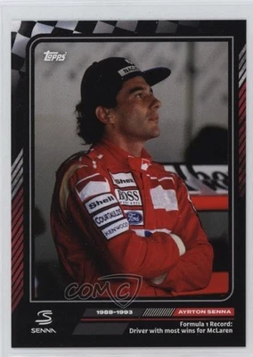 2023 Topps The Story of /828 Ayrton Senna #48 HOF - Image 1 of 2