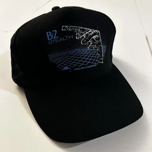 B2 Stealth Bomber US Military Air Force Black Hat/Cap 1992 Strapback - Picture 1 of 8