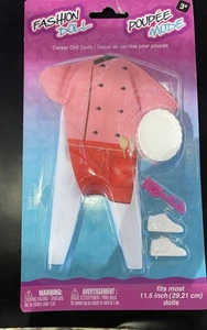 Barbie Fashion Doll Baker outfit White Shoes Bakers Hat Spatula NIB Clone - Picture 1 of 10