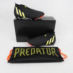 Adidas Predator Edge+ FG Soccer Cleats - Black/Yellow/Red Size US M8/W9 (GW1043) - Picture 1 of 11