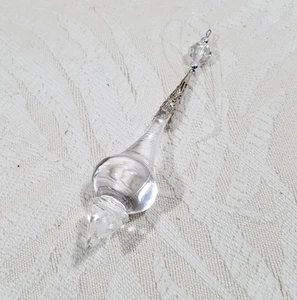 ADORNO ÁRBOL NAVIDAD LÁGRIMA ACRÍLICO TRANSPARENTE 6" - Imagen 1 de 14