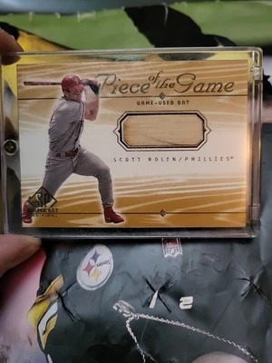 2001 SP Game Bat Edition Piece of the Game Scott Rolen #SR In Case 24 Years Ago! - Image 1 of 4