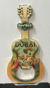 HARD ROCK CAFE *** DUBAI *** CITY GUITAR BOTTLE OPENER MAGNET ~ AWESOME!! - Picture 1 of 1