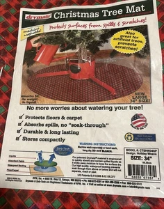 Tappetino Gonna Albero di Natale Impermeabile Protezione Pavimento Assorbente Acqua Nuovo con scatola - Foto 1 di 3