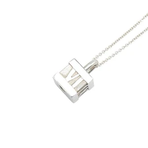 TIFFANY&Co. Atlas cube Necklace Women 【Used】 - Picture 1 of 9