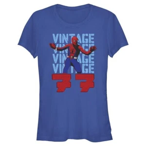 Junior's Marvel Spider-Man Beyond Amazing VINTAGE 77 SPIDEY T-Shirt - Picture 1 of 2
