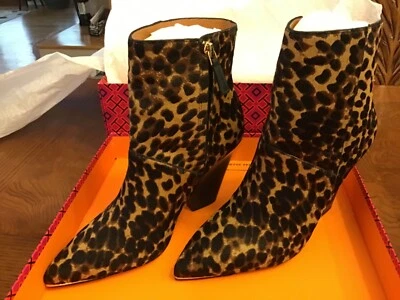 Botines Tory Burch Lila pelo de becerro leopardo talla 7 (37,5) nuevos en caja Foto 1 de 4