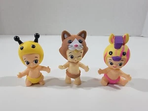 Lotto Figurine Giocattolo Twozies Neon Zebra Zendy Marrone Gattino Giallo Ape Coniglio - Foto 1 di 2