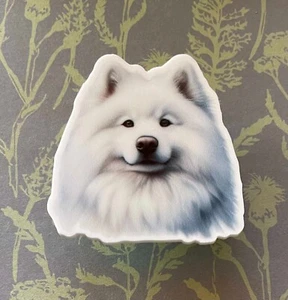 Acrylic fridge magnet Samoyed dog nice strong hold - Picture 1 of 2