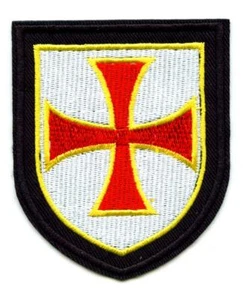 Aufnäher Templerkreuz Tempelritter Templer Ritter Patch Knights Templar Medieval - Bild 1 von 1