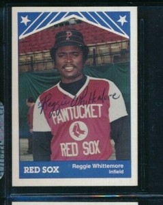1983 TCMA Pawtucket Red Sox signed autographed Reggie Whittemore tough swsw6
