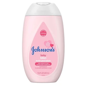 Johnson's Moisturizing Mild Pink Baby Lotion With Coconut Oil, 13.6 fl. oz - Picture 1 of 5