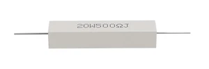20W 500Ω Ohm 5% Drahtgewickelt Keramik Leistungswiderstand Axial Leitung schwer entflammbar - Bild 1 von 5