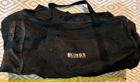 NBA Sacramento Kings Basketball Travel Equipment Duffel Bag pockets 27x15x13 Cover