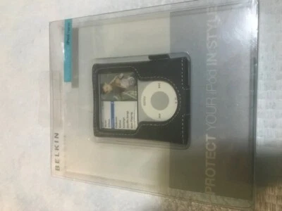 Belkin® Black Leather Sleeve for iPod® nano 3G F8Z204-BLK- Brand New - Image 1 of 4