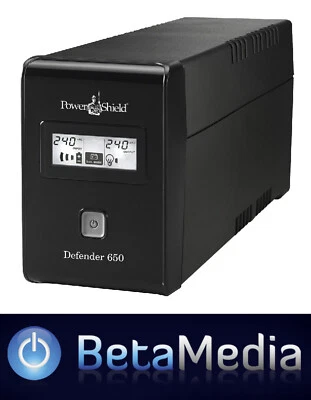 PowerShield Defender 650VA / 390W Line Interactive UPS w AVR - Australian Outlet - Image 1 of 4