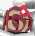 Findley Signed House Brooch Abstract Home Is Where the Heart Is Resin Artisan