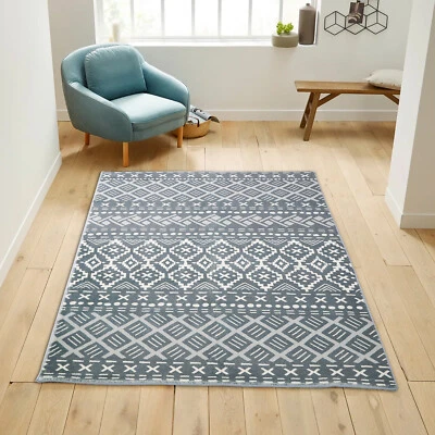 Moroccan Area Rugs Carpet Non Slip Floor Living Room Mat Washable Modern Decor - Image 1 of 4