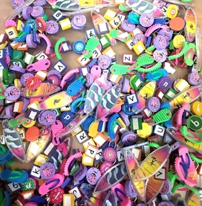 Plastic Summer Craft Trinkets Surf Boards Sandals Letters and More 1.5 lbs - Picture 1 of 3